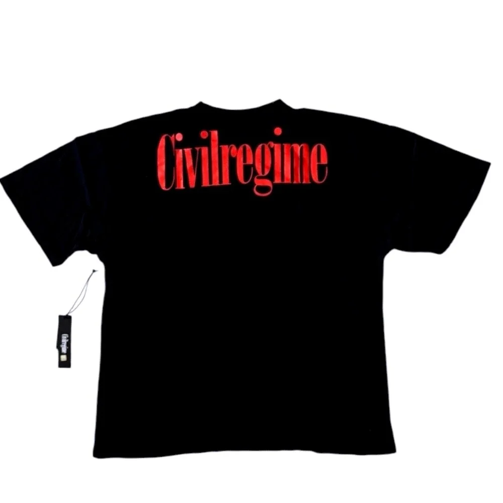 Civil Regime WWE Stone Cold Steve Austin Fear Oversized‎ Tee Black Small NEW